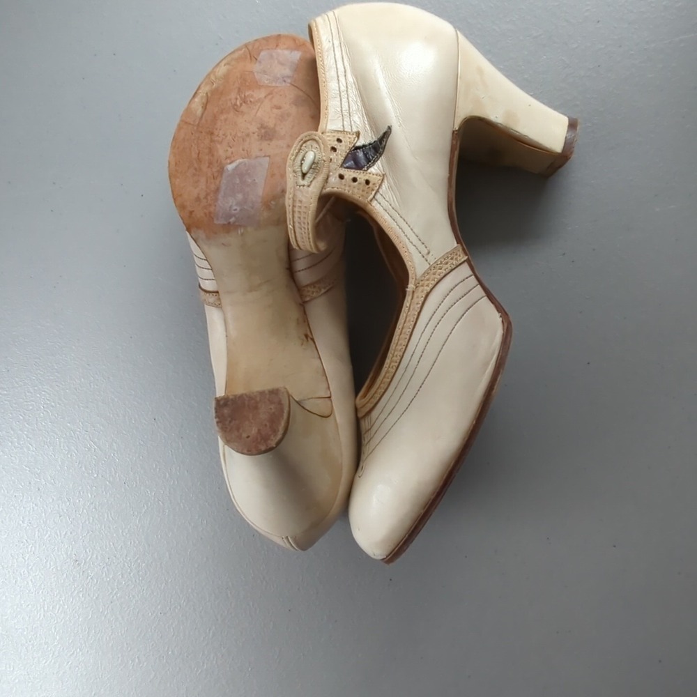 Antique Womens Heel Shoes Freidman Shelby St. Louis Children's Size 1 Theatre - Picture 9 of 13